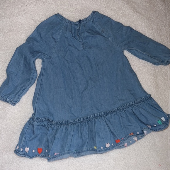 ✨4 FOR $20✨ DENIM RUFFLE DRESS - Picture 2 of 3